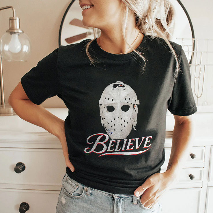 Philadelphia Flyers Believe Bernie Parent Mask Shirt