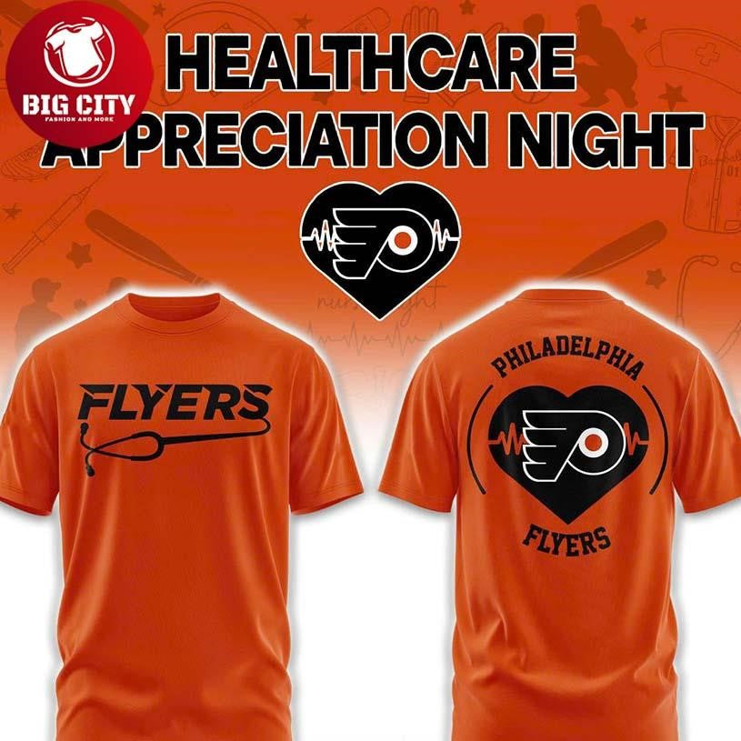 Philadelphia Flyers Healthcare Appreciation x NHL 2026 Night Two Sided Shirt
