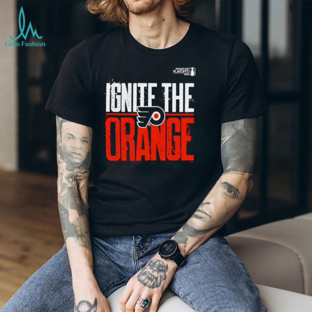Philadelphia Flyers Ignite The Orange 2024 Stanley Cup Playoffs T Shirt
