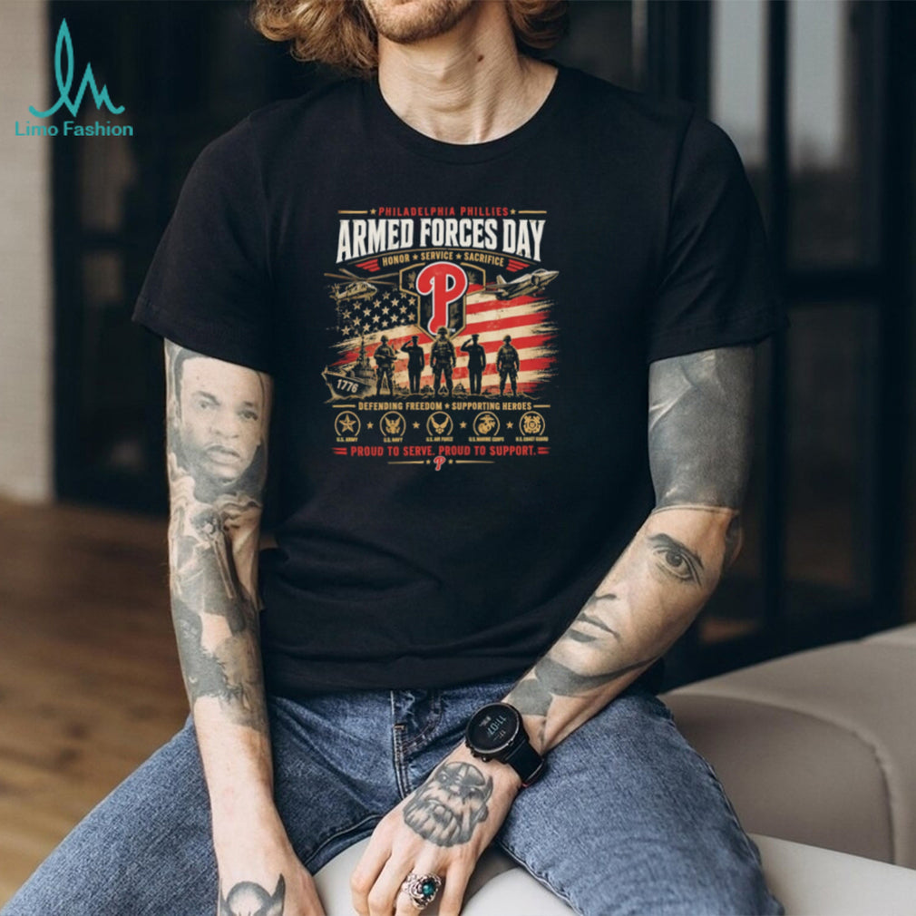 Philadelphia Phillies Armed Forces Day Military Appreciation Graphic T Shirt