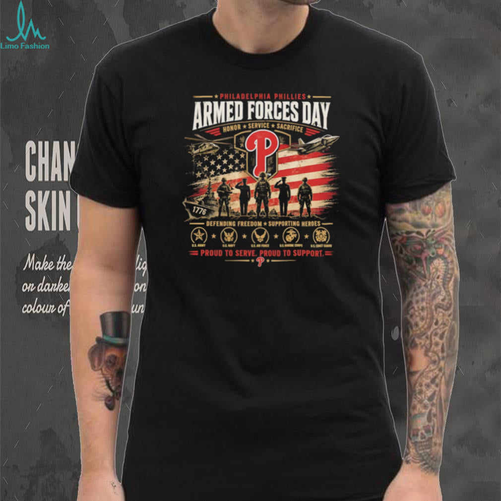 Philadelphia Phillies Armed Forces Day Military Appreciation Graphic T Shirt
