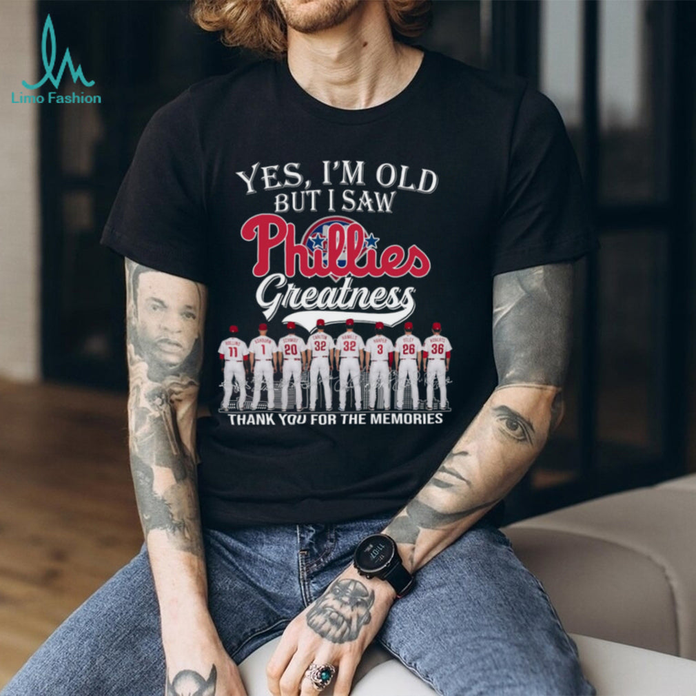 Philadelphia Phillies Baseball Team Legends Retro Style Greatness Gift For Loyal Fans Shirt
