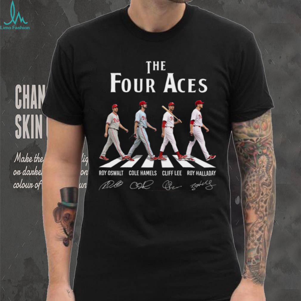 Philadelphia Phillies Four Aces Baseball Vintage Style Men Women Dedicated Fans Shirt