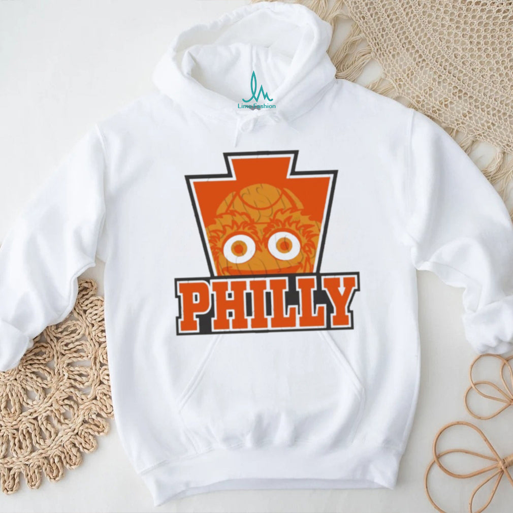 Philadelphia Philly Keystone Gritty Mascot Mascot Fan Apparel Retro Orange Men Women T Shirt