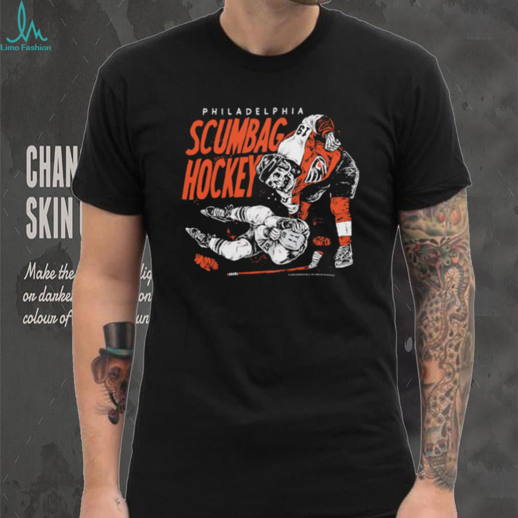 Philadelphia Scumbag Hockey Aggressive Vintage Style T Shirt