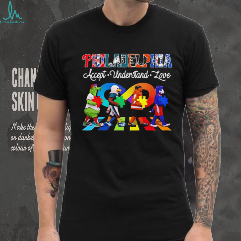 Philadelphia accept understand love mascot shirt