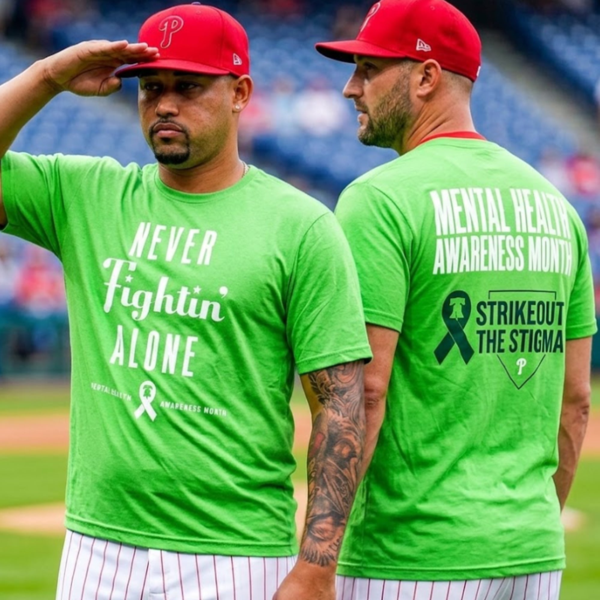 Phillies Wear Green In Honor Of Mental Health Awareness Month Shirt
