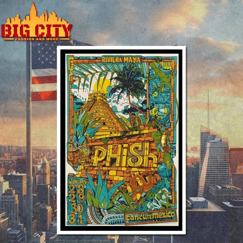Phish Jan 28-31 2026 Riviera Maya Mexico Poster Shirt