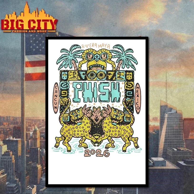 Phish Riviera Jan 28 31 2026 Jaguar Gates t-shirt