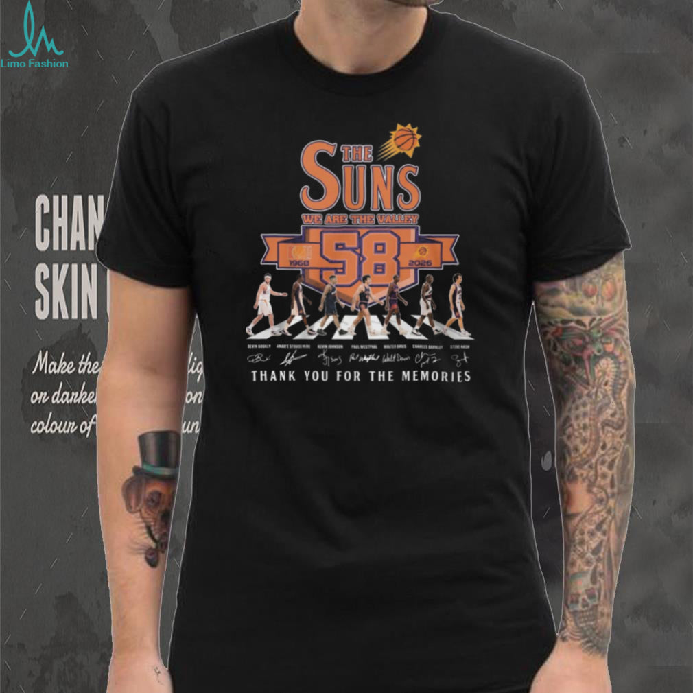 Phoenix Suns We Are The Valley 58th Anniversary 1968 2026 Abbey Road T Shirt
