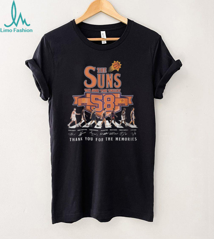 Phoenix Suns We Are The Valley 58th Anniversary 1968 2026 Abbey Road T Shirt