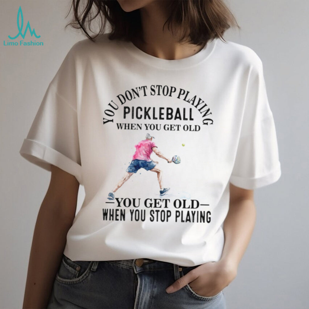 Pickleball Player Senior Sport Quote Graphic T Shirt