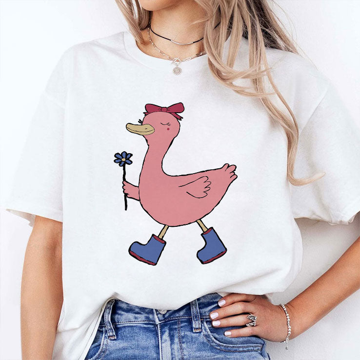 Pink Duck Funny T Shirt