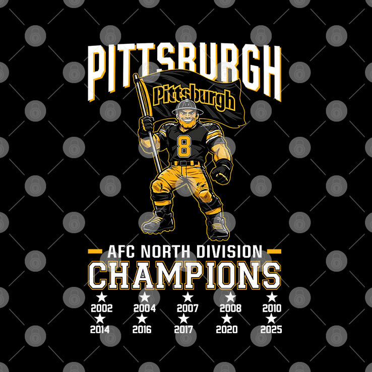 Pittsburgh Football 2025 AFC North Division Champs Shirt