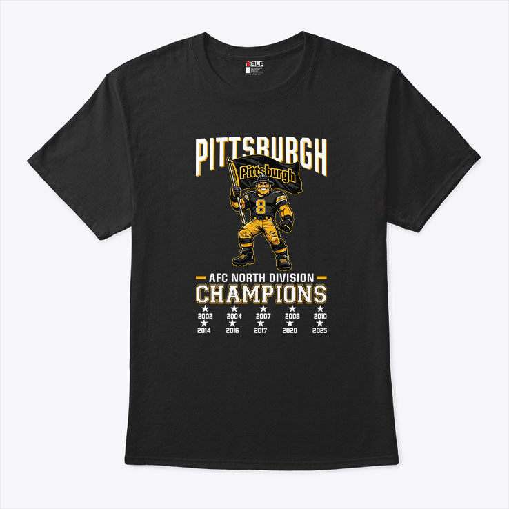 Pittsburgh Football 2025 AFC North Division Champs Shirt