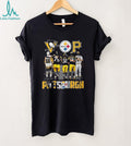 Pittsburgh Greats 5 Man Lineup T Shirt Lemieux, Greene, Harris, Bradshaw, Clemente