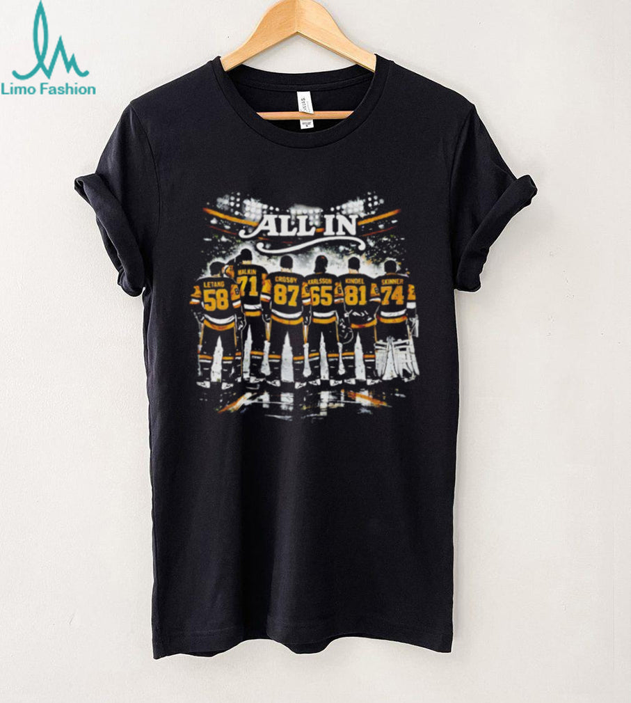 Pittsburgh Hockey All In Player Lineup T Shirt