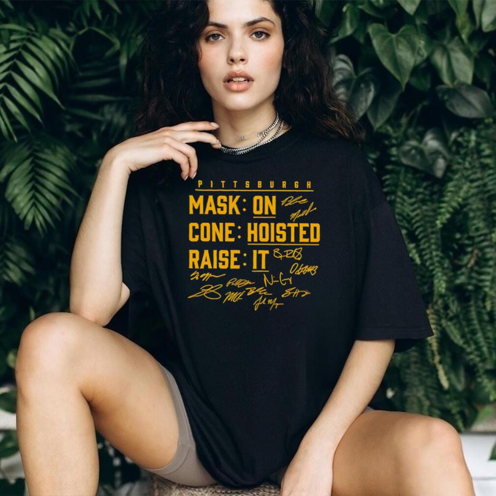 Pittsburgh Mask On Cone Hoisted Raise It Shirt