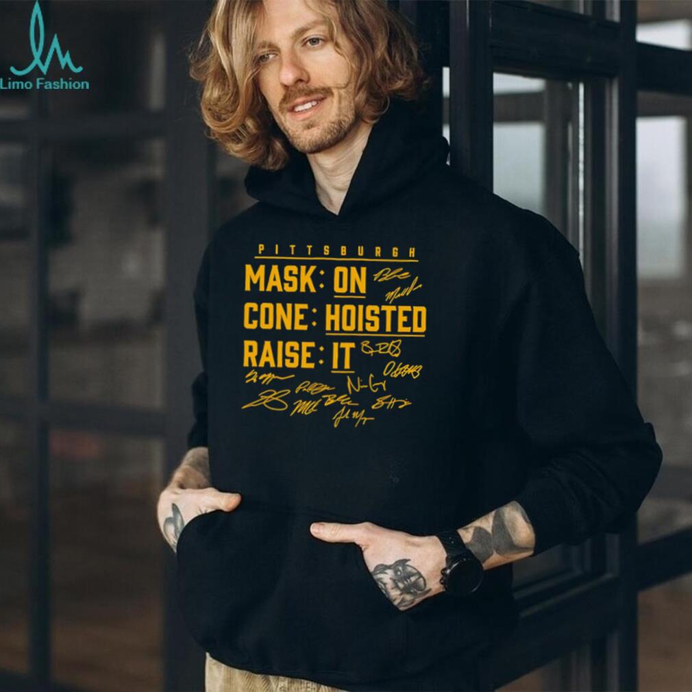 Pittsburgh Mask On Cone Hoisted Raise It Shirt