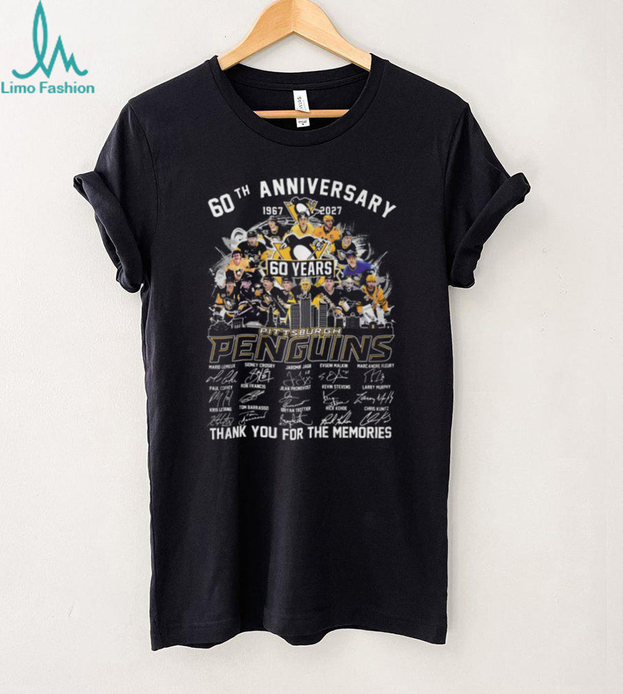 Pittsburgh Penguins 60th Anniversary 1967 2027 Signature Memories T Shirt