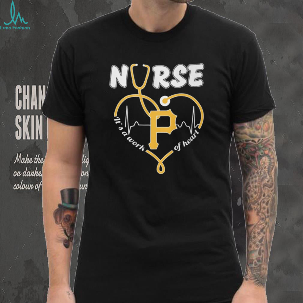 Pittsburgh Pirates Nurse Heart Stethoscope Baseball Gift T Shirt