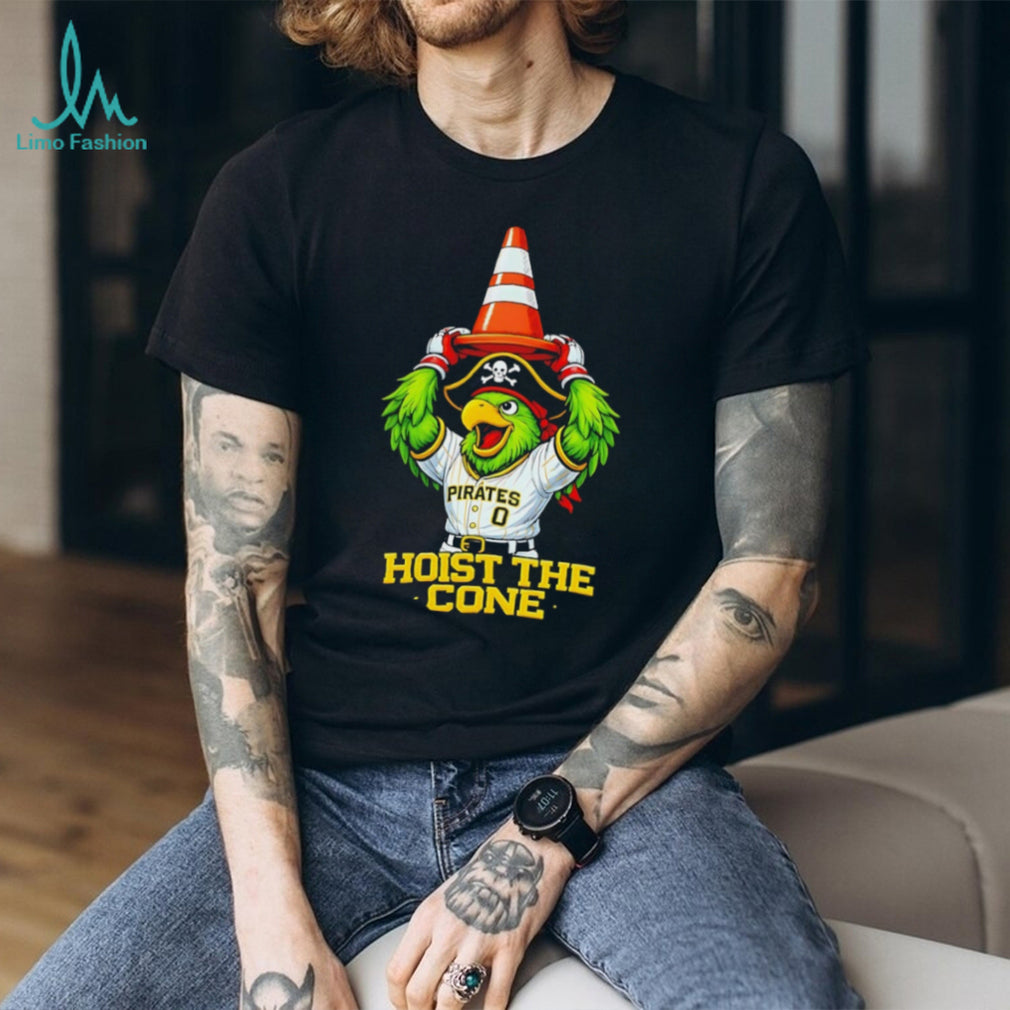 Pittsburgh Pirates Parrot Hoist The Cone Baseball Mascot T Shirt