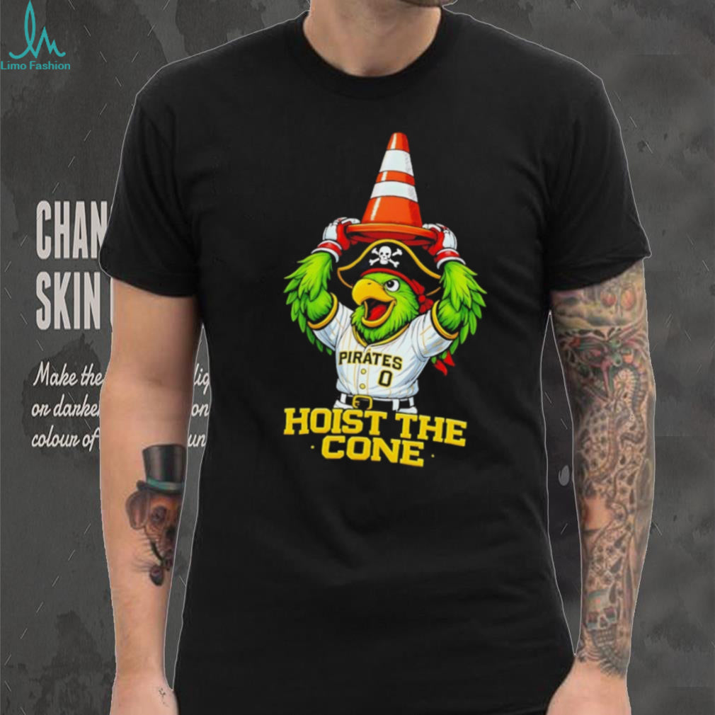 Pittsburgh Pirates Parrot Hoist The Cone Baseball Mascot T Shirt