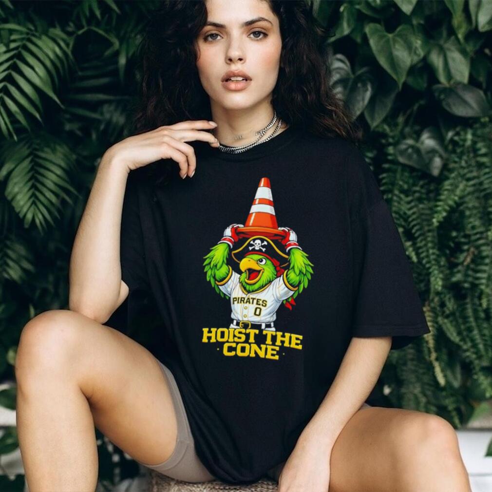 Pittsburgh Pirates Parrot Hoist The Cone Baseball Mascot T Shirt