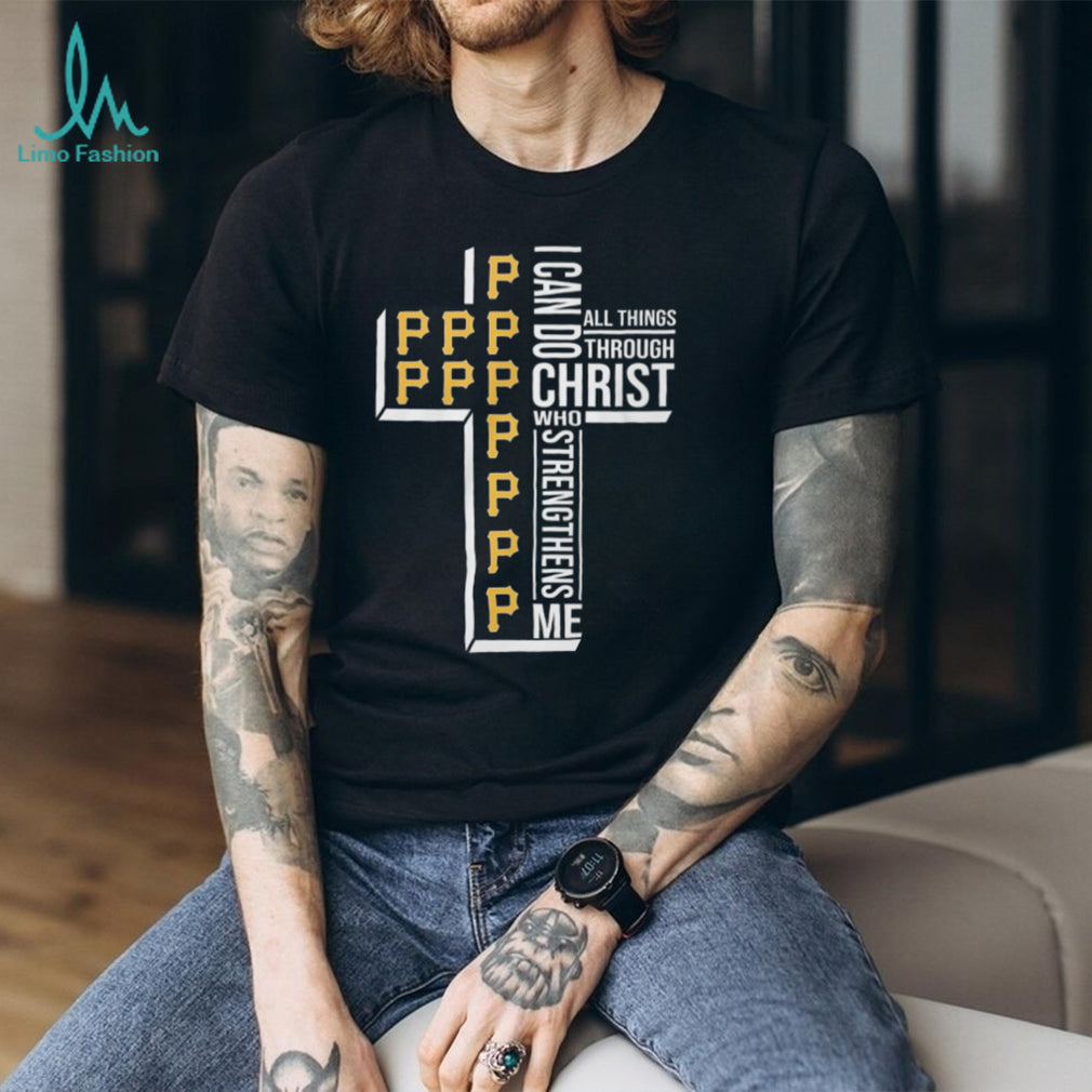 Pittsburgh Pirates Philippians 4.13 Christian Cross Faith Sports T Shirt