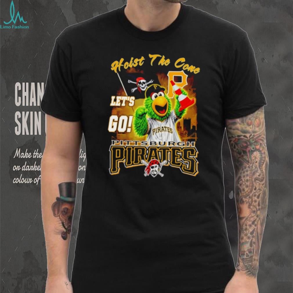 Pittsburgh Pirates Pirate Parrot “Hoist The Cone” Let’s Go Baseball T Shirt