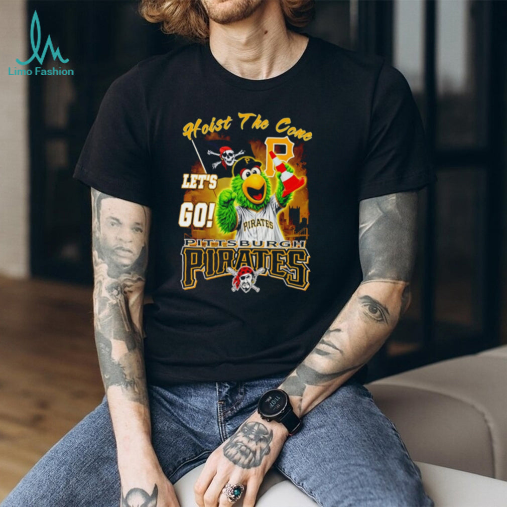 Pittsburgh Pirates Pirate Parrot “Hoist The Cone” Let’s Go Baseball T Shirt