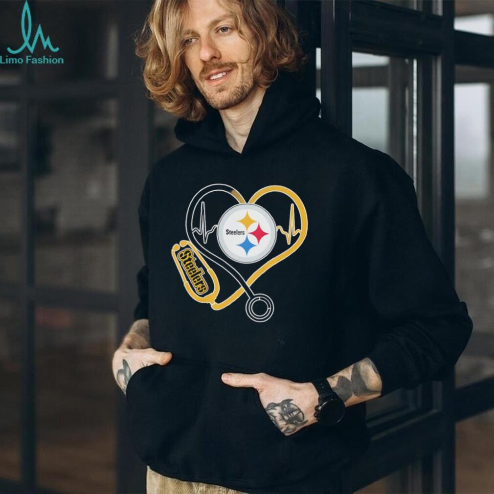 Pittsburgh ST shirtlers Heart Stethoscope Nursing Pride T Shirt