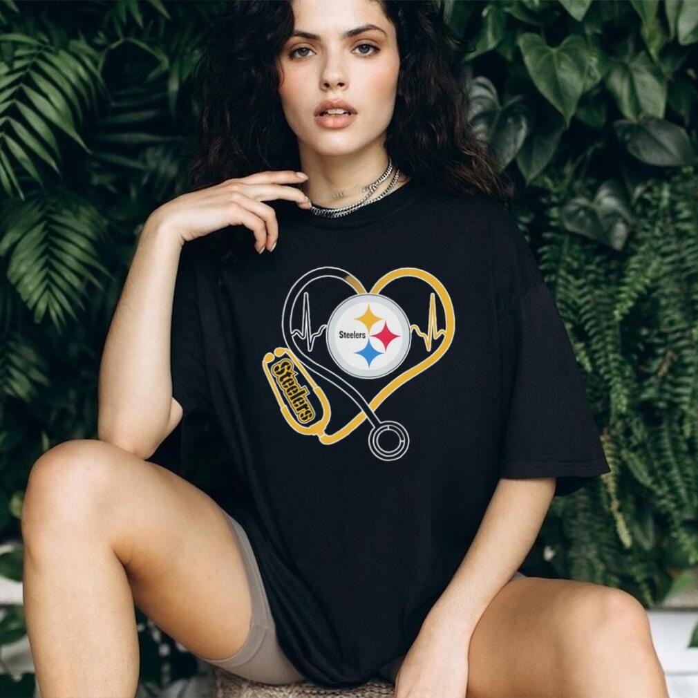 Pittsburgh ST shirtlers Heart Stethoscope Nursing Pride T Shirt