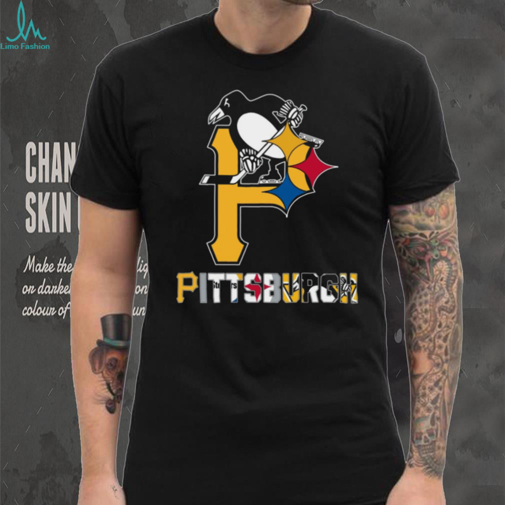 Pittsburgh Sports Teams “P” Logo ST Shirtlers Penguins Pirates T Shirt