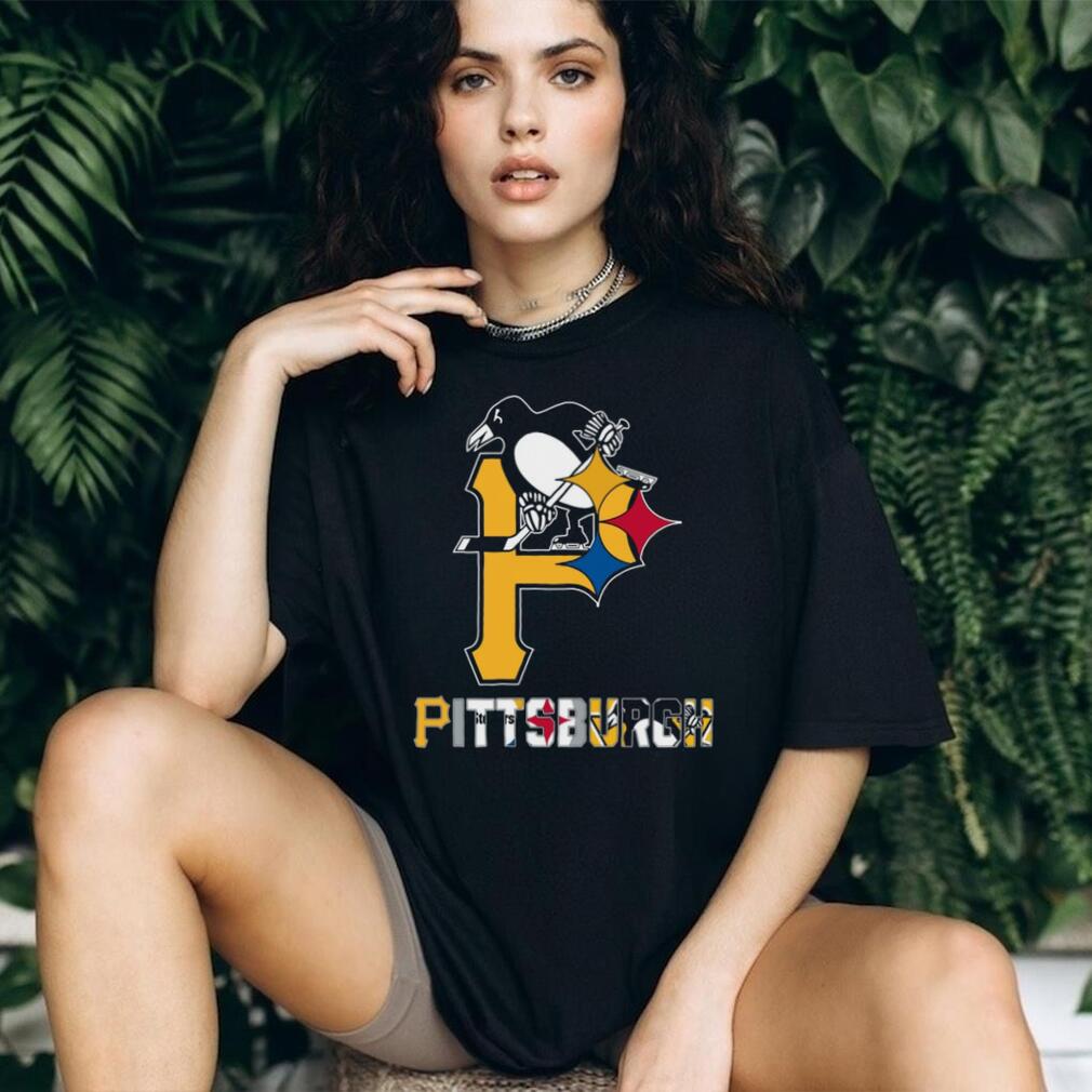 Pittsburgh Sports Teams “P” Logo ST Shirtlers Penguins Pirates T Shirt