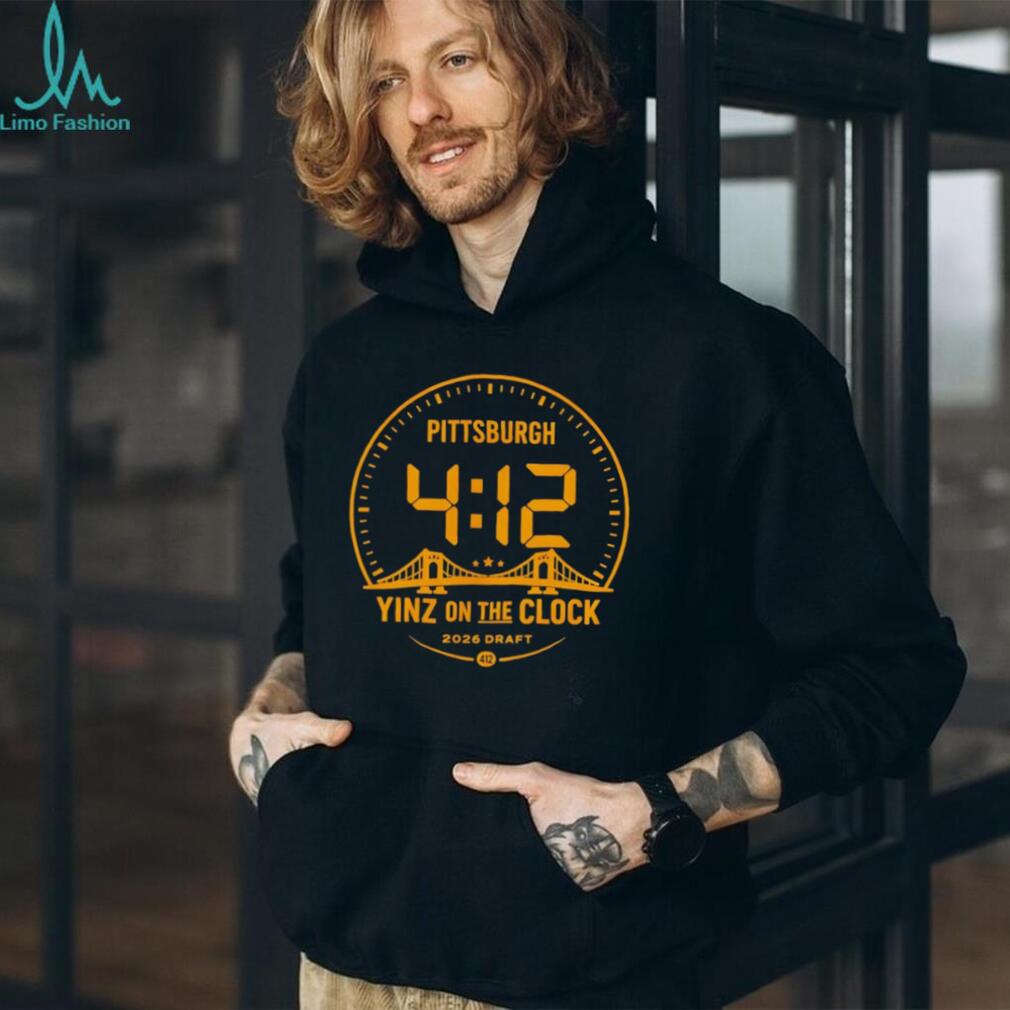 Pittsburgh Yinz On The Clock 412 Digital Draft 2026 T Shirt