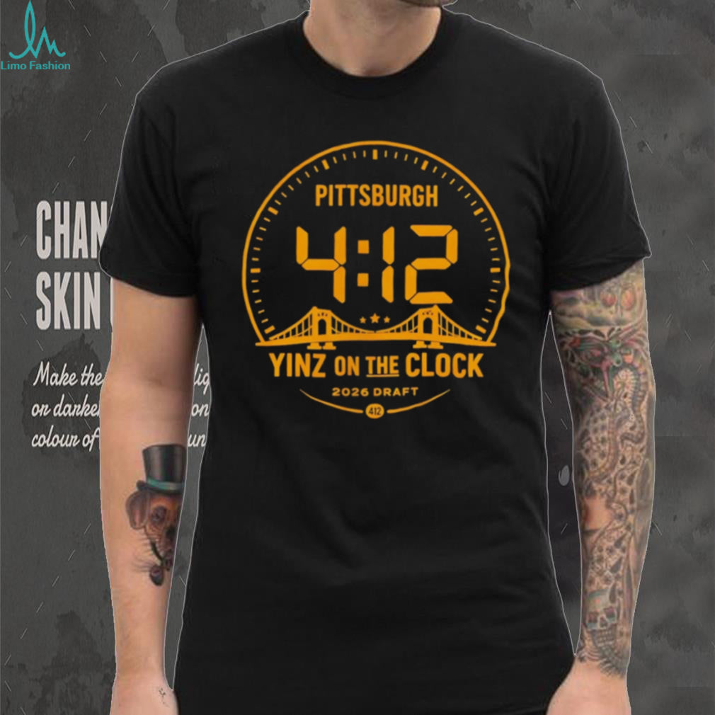 Pittsburgh Yinz On The Clock 412 Digital Draft 2026 T Shirt