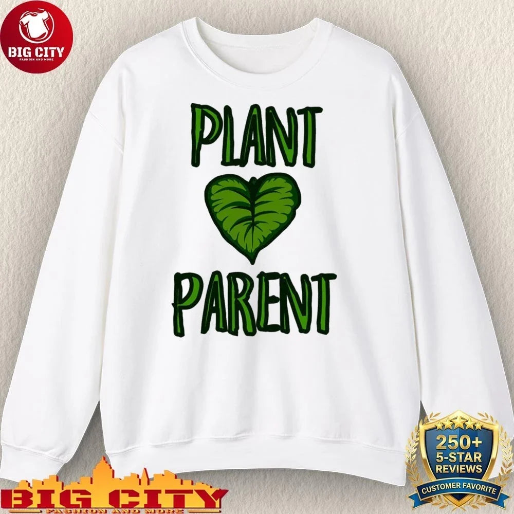 Plant Parent With Leaf Heart Shirt