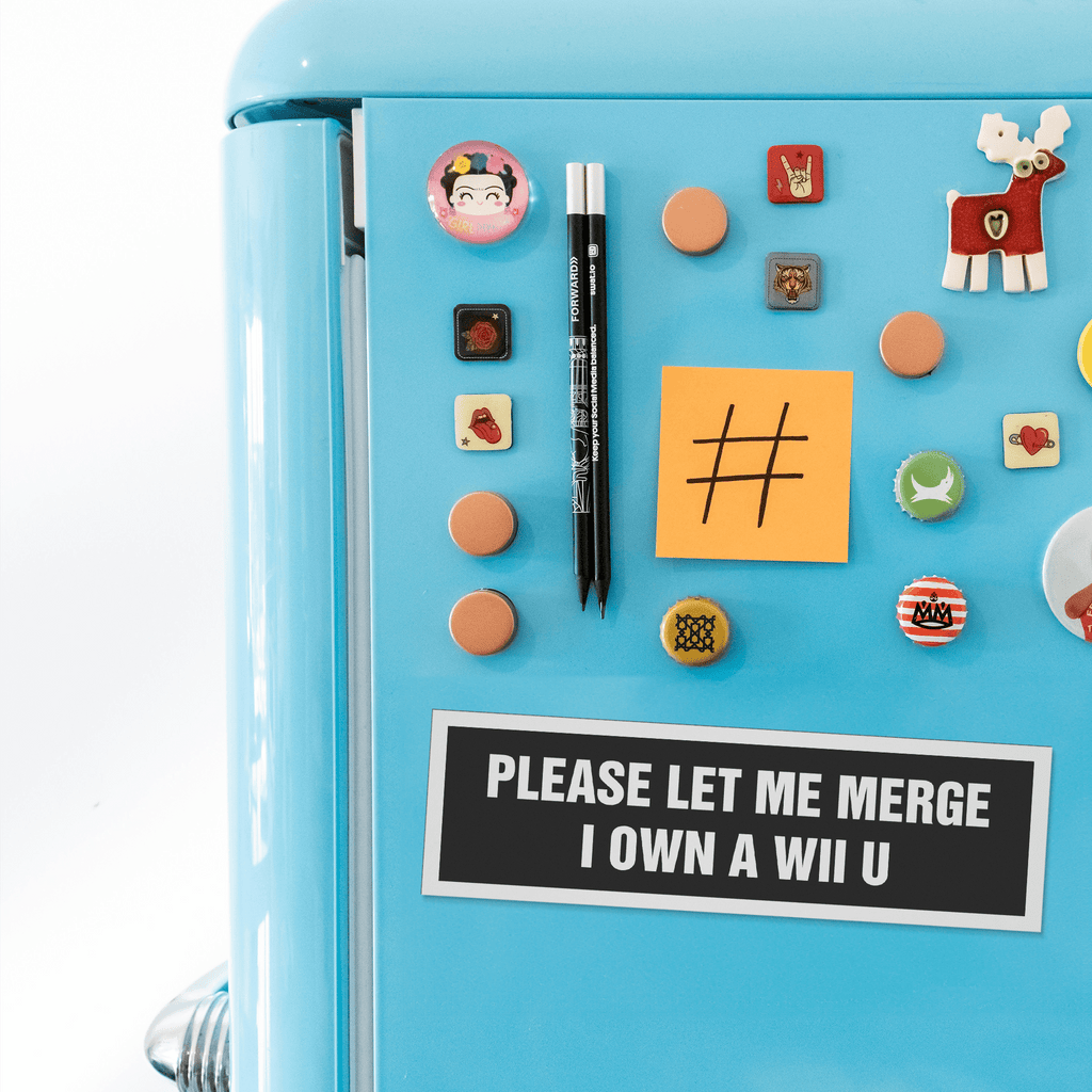 Please Let Me Merge I Own A Wii U Car Magnet
