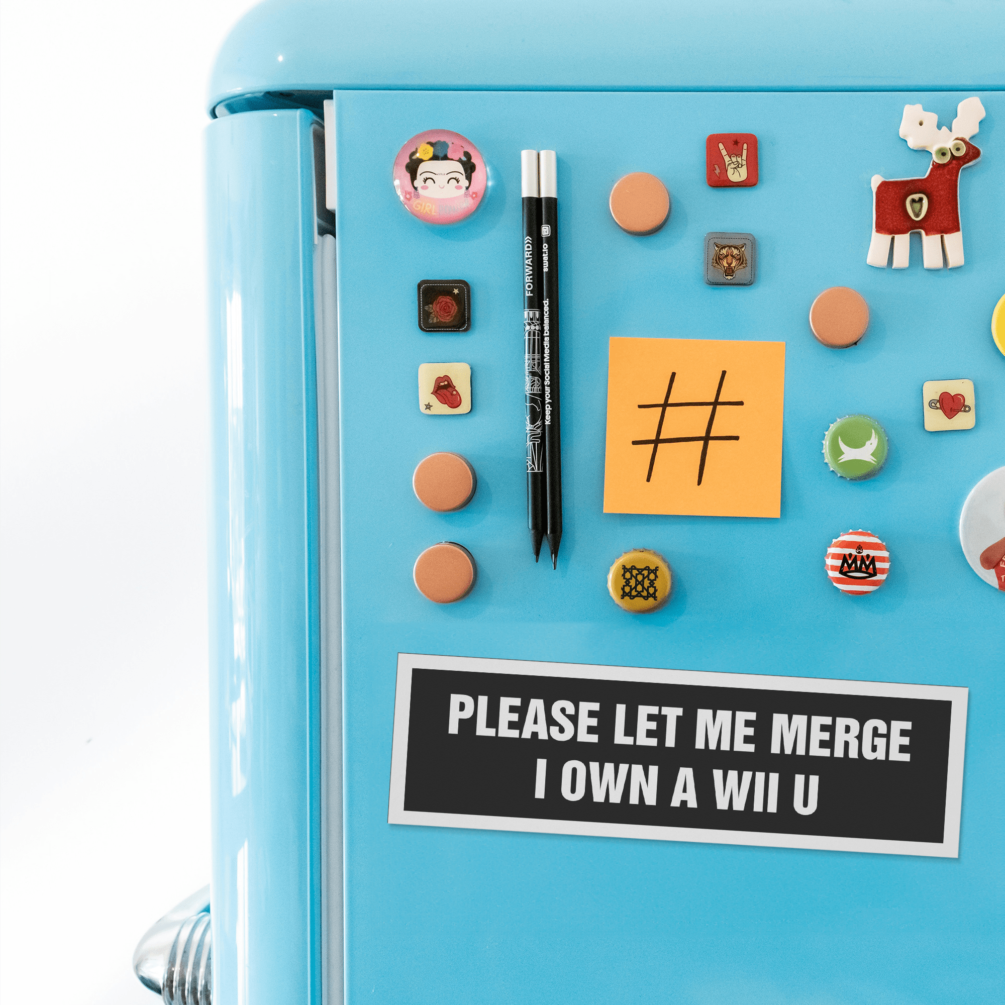 Please Let Me Merge I Own A Wii U Car Magnet