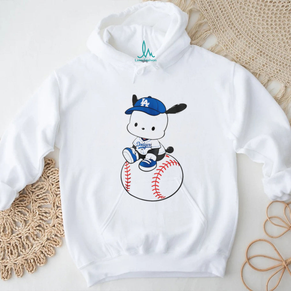 Pochacco LA Dodgers Baseball Mascot Graphic T Shirt