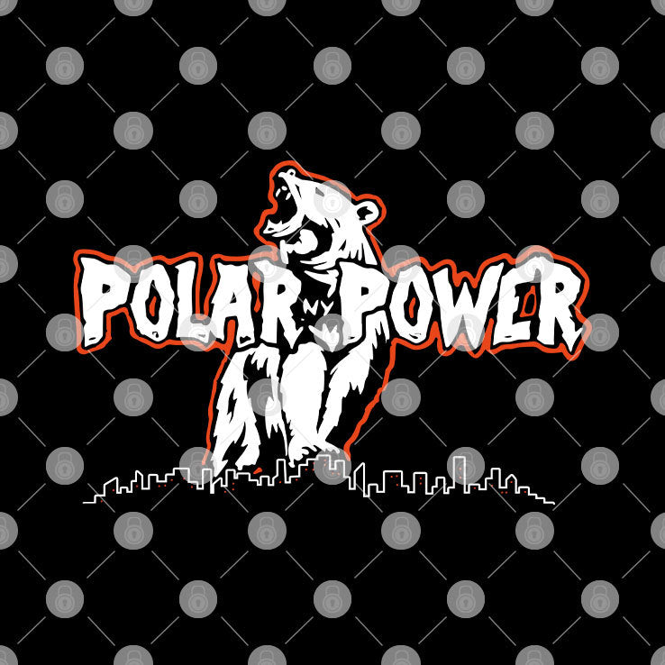 Polar Power NY Mets Bear And City T Shirt