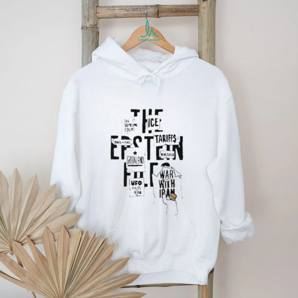 Political Satire News Headlines Collage White Cotton T Shirt
