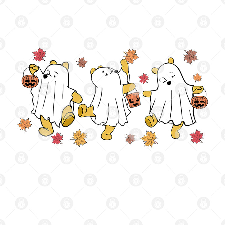 Pooh Ghost Halloween T Shirt