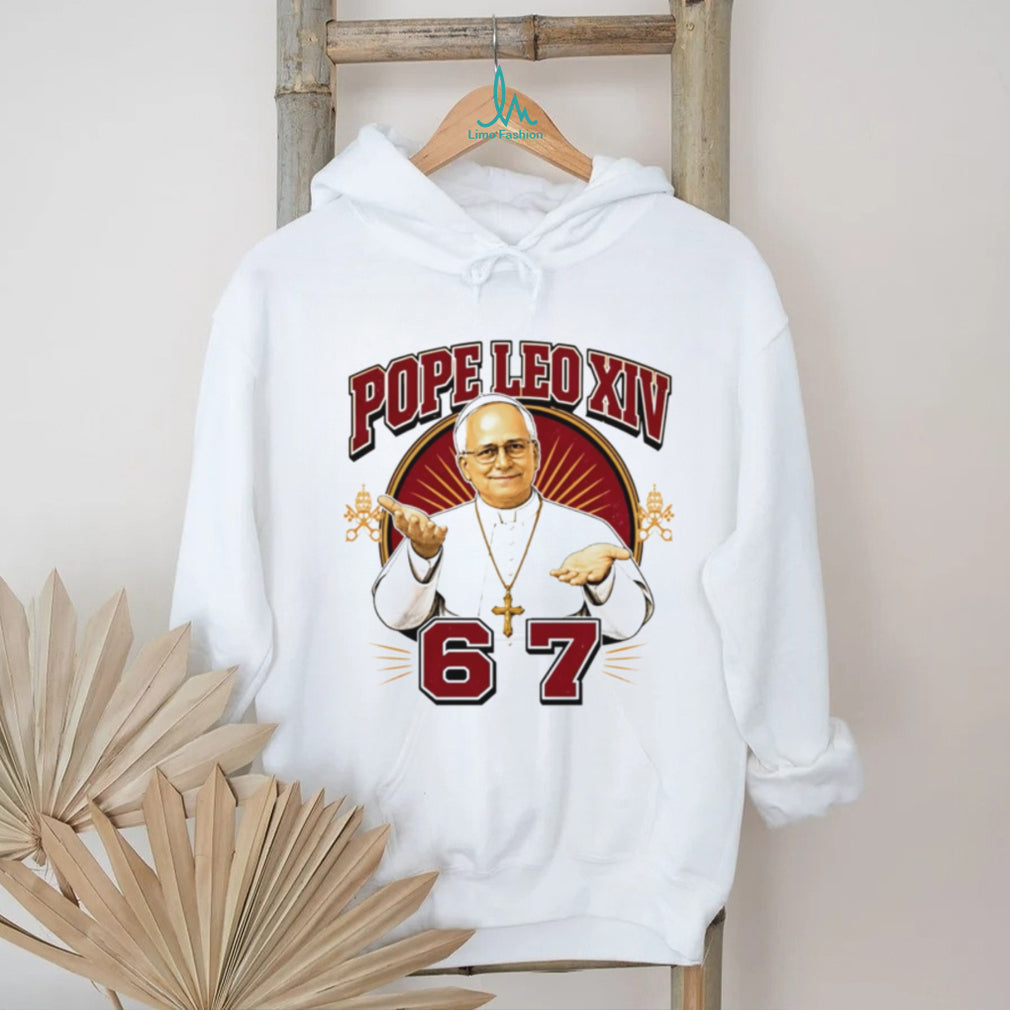 Pope Leo XIV 67 Catholic Funny Meme Parody Graphic T Shirt