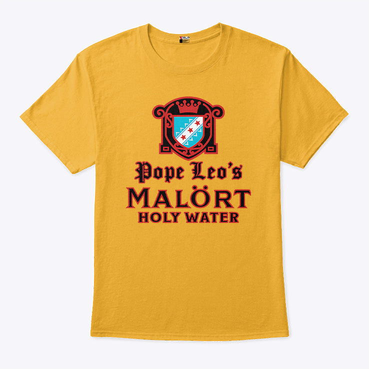 Pope Leo’s Malort Holy Water Shirt