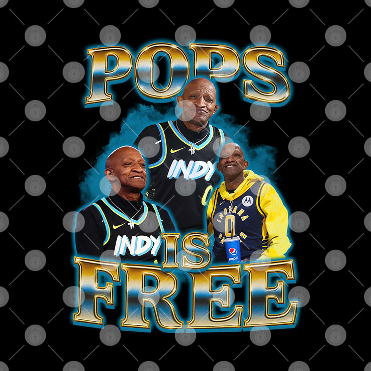 Pops Is Free Tyrese Haliburton Dad Indiana Pacers Fan T Shirt