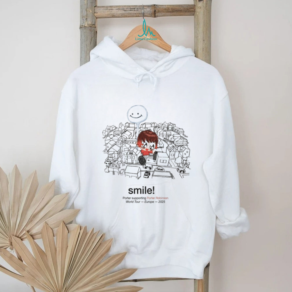 Porter Robinson Smile! World Tour Europe 2025 Concert T Shirt