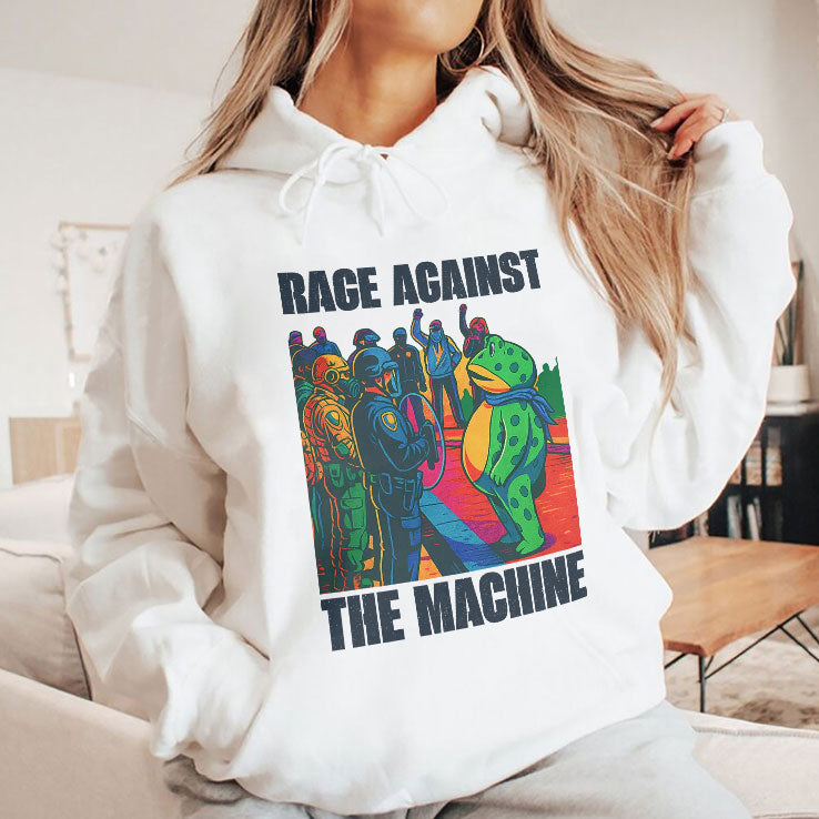 Portland Frog Anti-ICE Rage Against The Machine Shirt