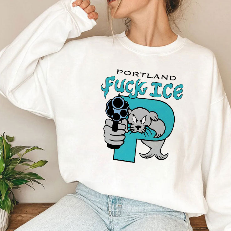 Portland Fuck ICE T Shirt